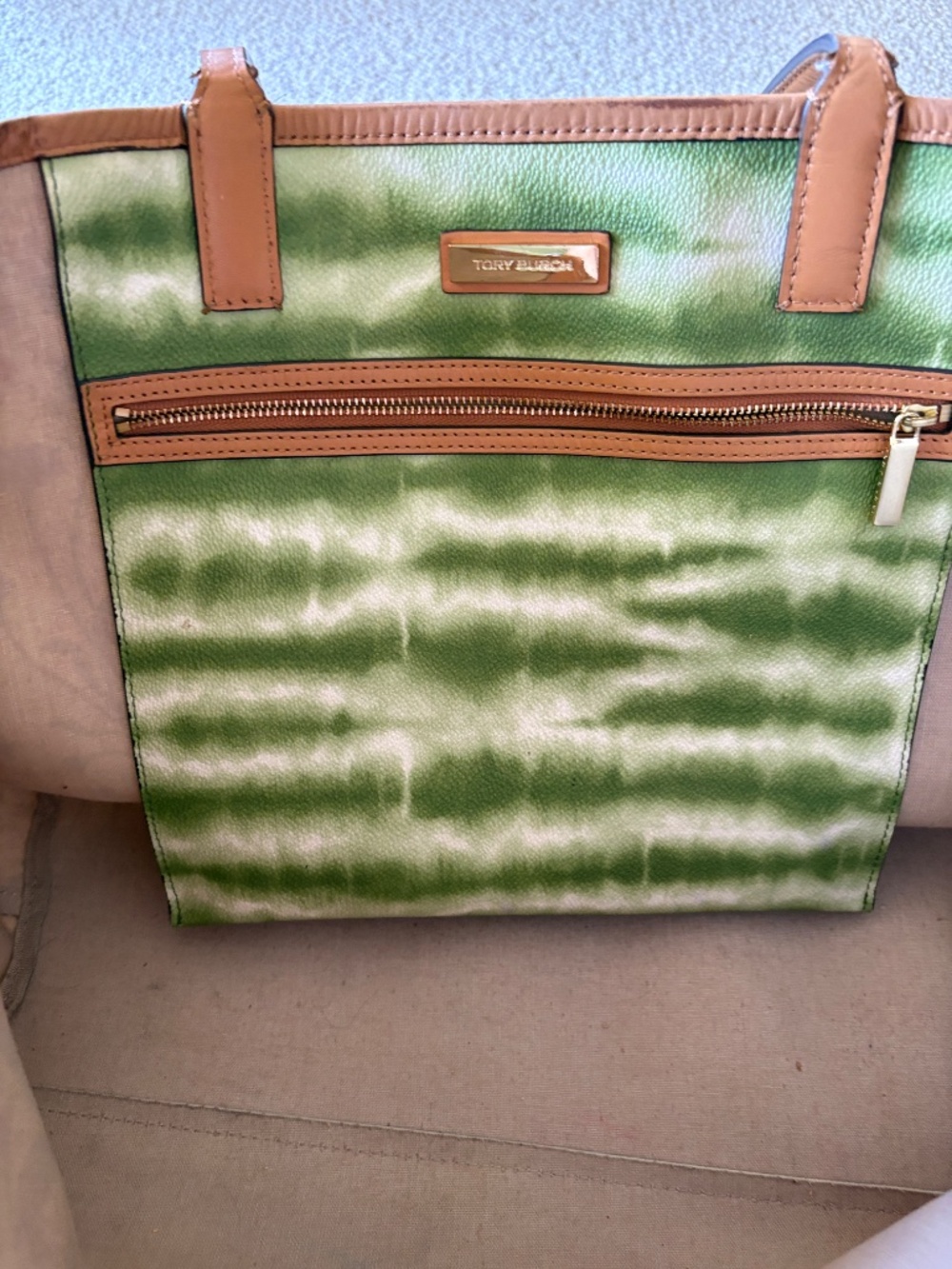 Tory Burch Kerrington Floral Botanical Print Tote Bag w Dust Bag Chic - Picture 9 of 15